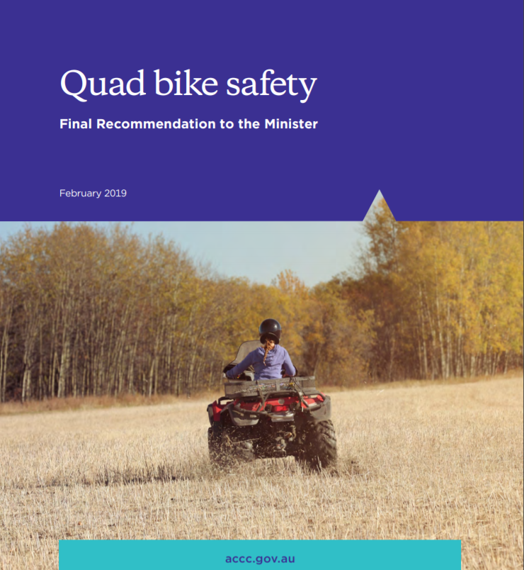 Quad bike safety Final Recommendation to the Minister